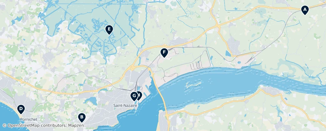 Map of Saint-Nazaire
