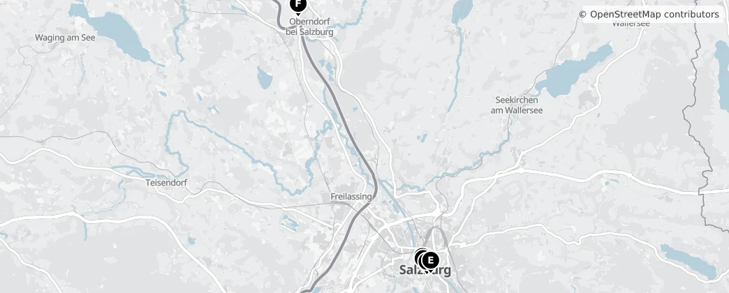 Map of Salzbourg