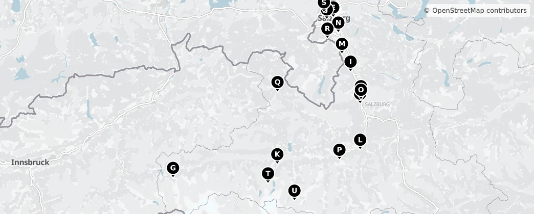 Map of Salzbourg