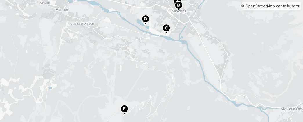 Map of Samoëns