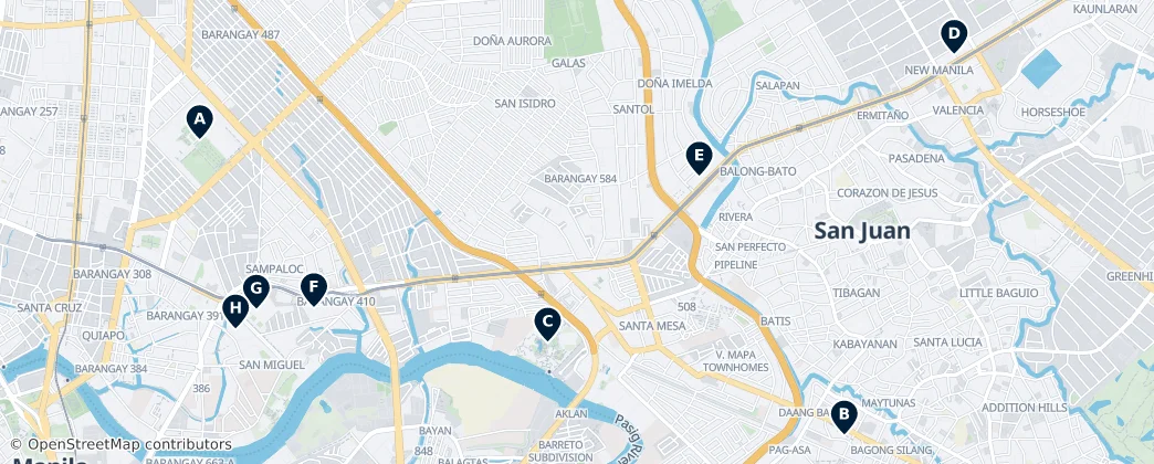 Map of San Juan