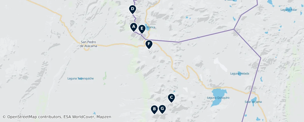 Map of San Pedro de Atacama