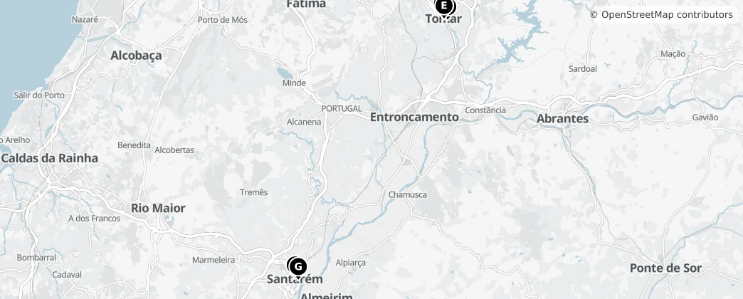Map of Santarém
