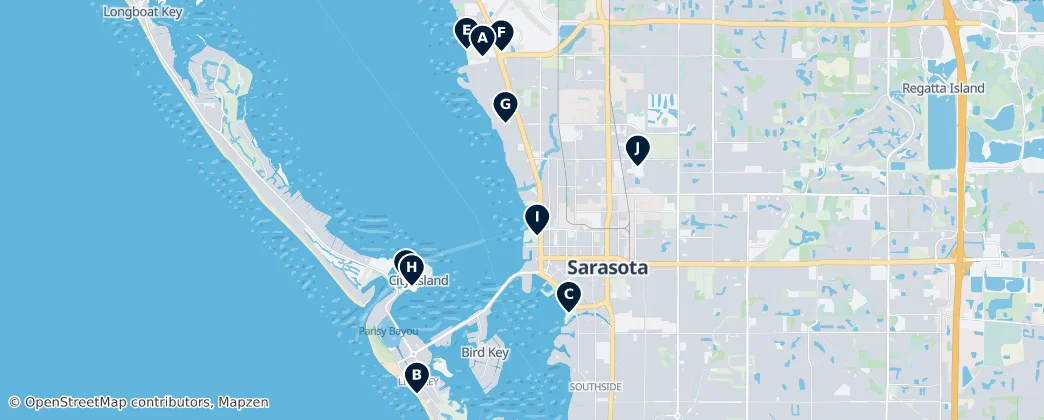 Map of Sarasota