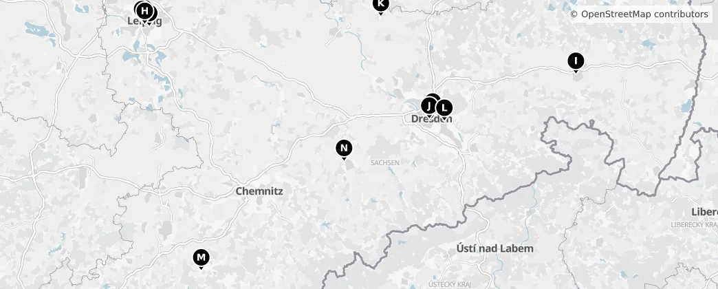 Map of Saxe