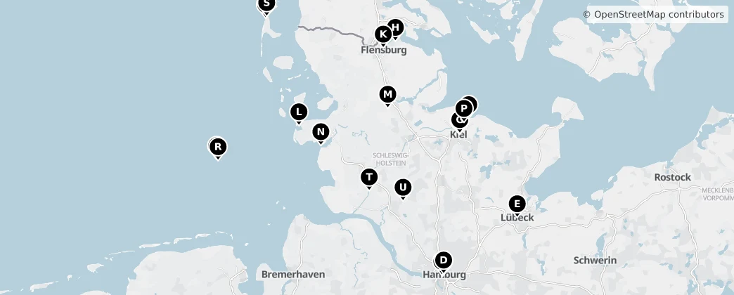 Map of Schleswig-Holstein