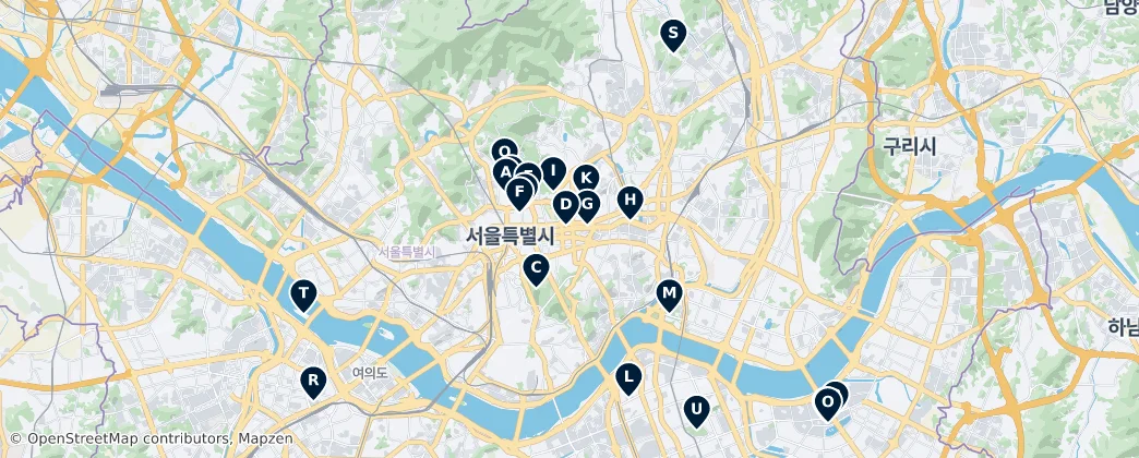 Map of Séoul