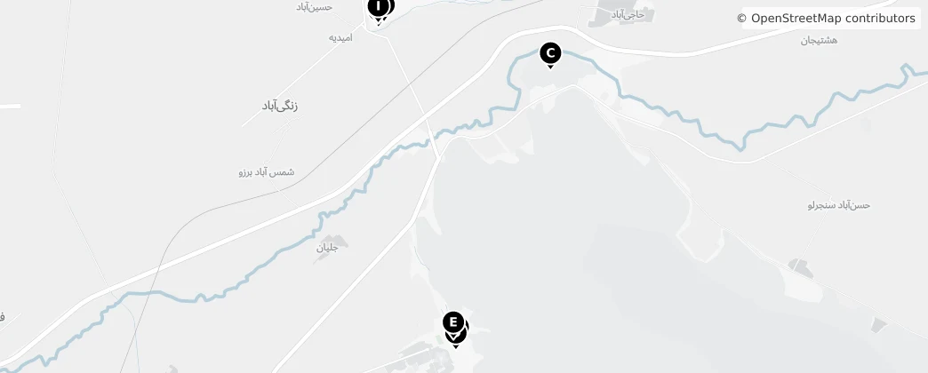 Map of Marvdasht County