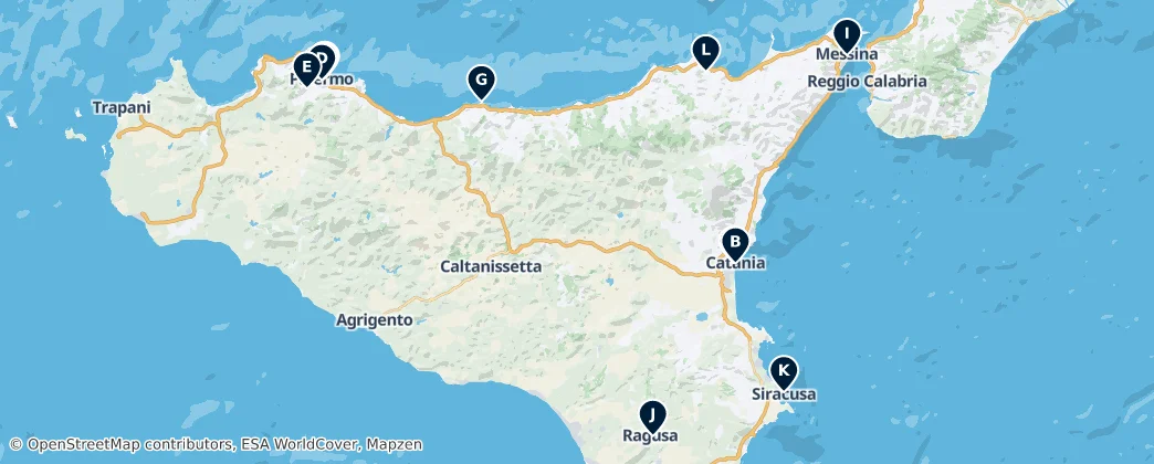 Map of Isola di Sicilia