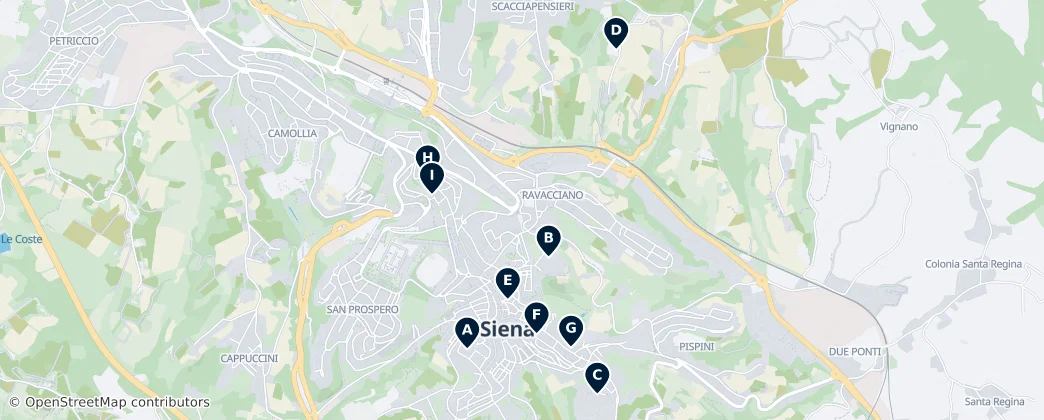 Map of Sienne