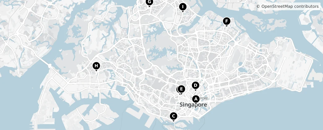 Map of Singapour