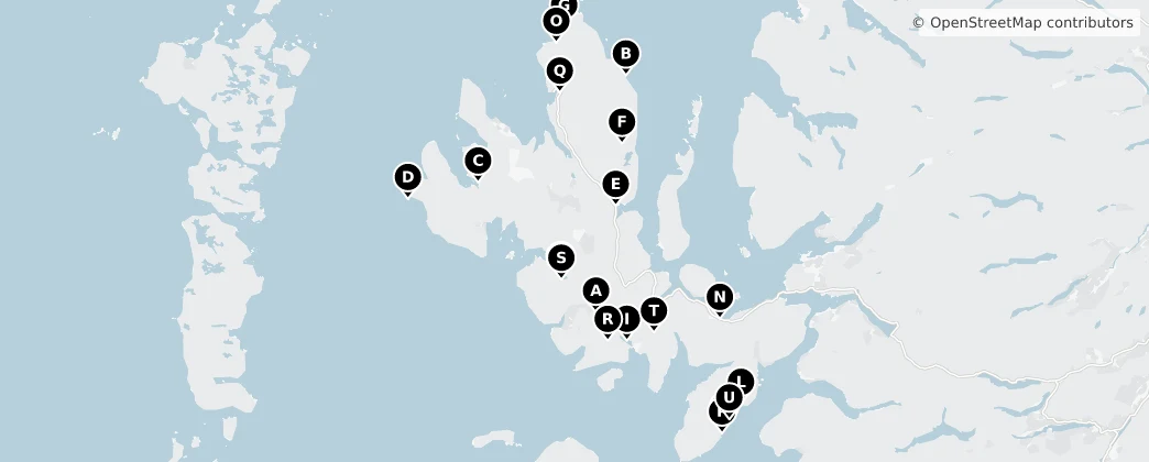 Map of Île de Skye