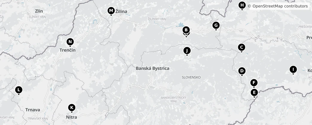 Map of Slovaquie