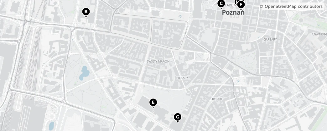Map of Stare Miasto