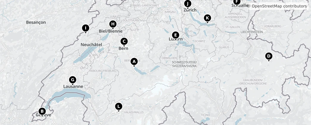Map of Suisse