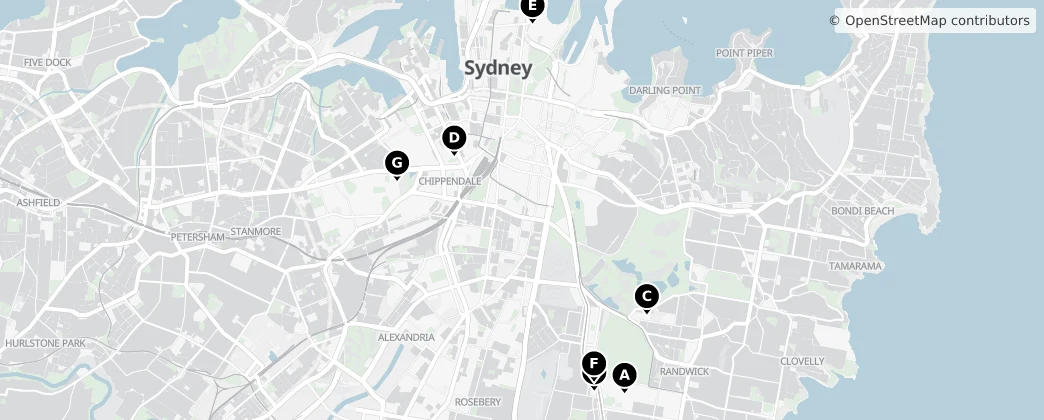 Map of Sydney