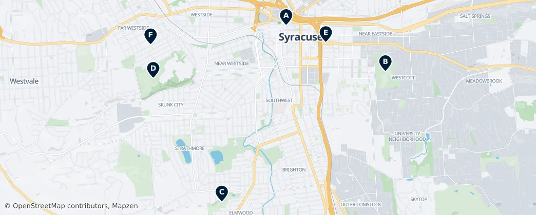 Map of Syracuse