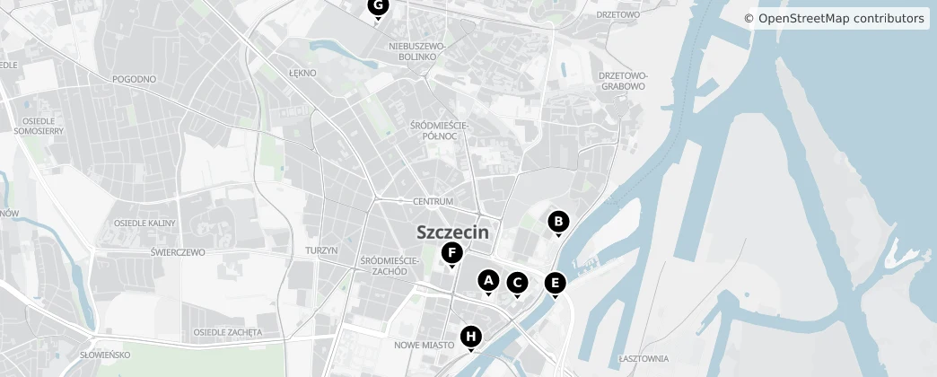 Map of Szczecin