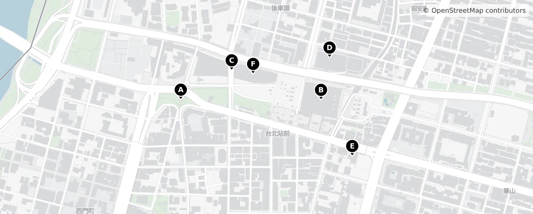 Map of Station Front