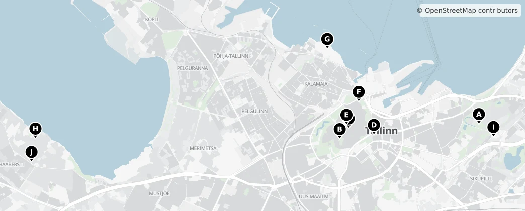 Map of Tallinn