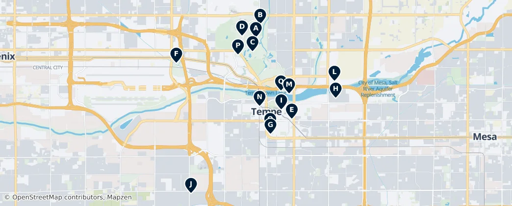 Map of Tempe