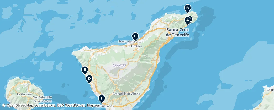 Map of Ténérife