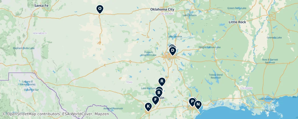 Map of Texas