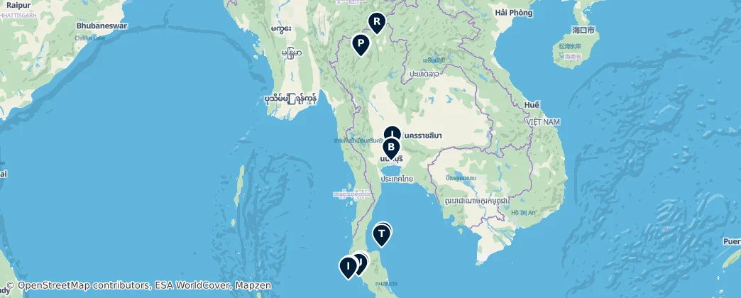 Map of Thaïlande