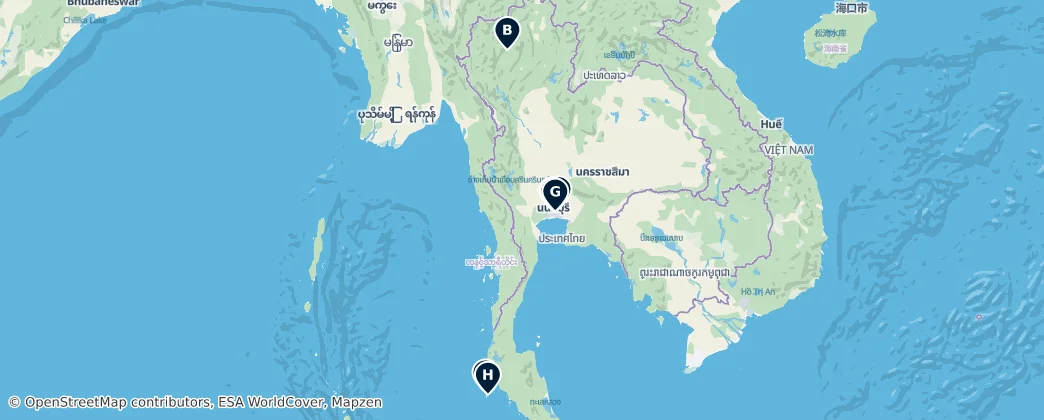 Map of Thaïlande