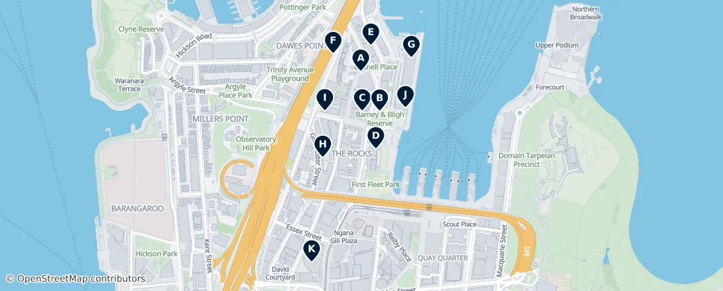 Map of The Rocks