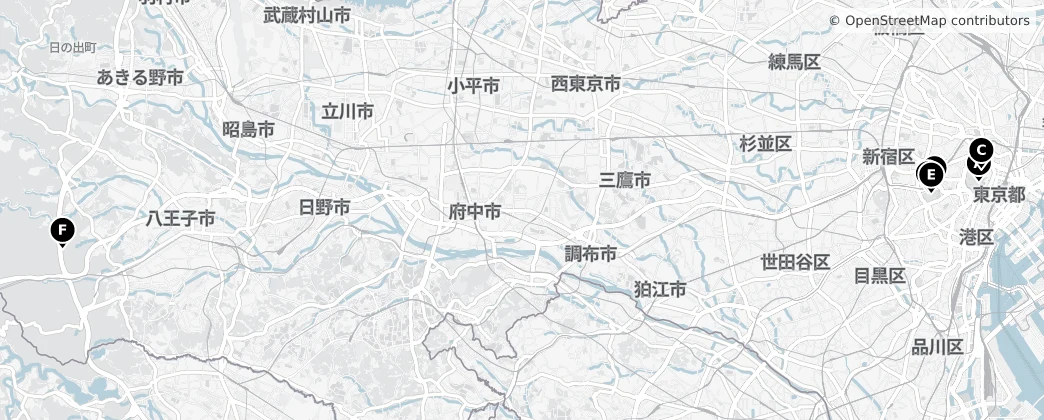 Map of Tokyo