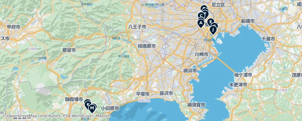 Map of Tokyo