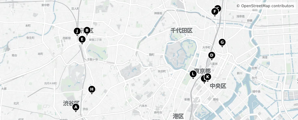 Map of Tokyo