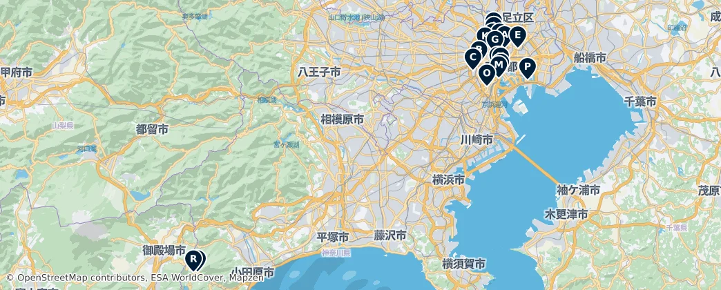Map of Tokyo