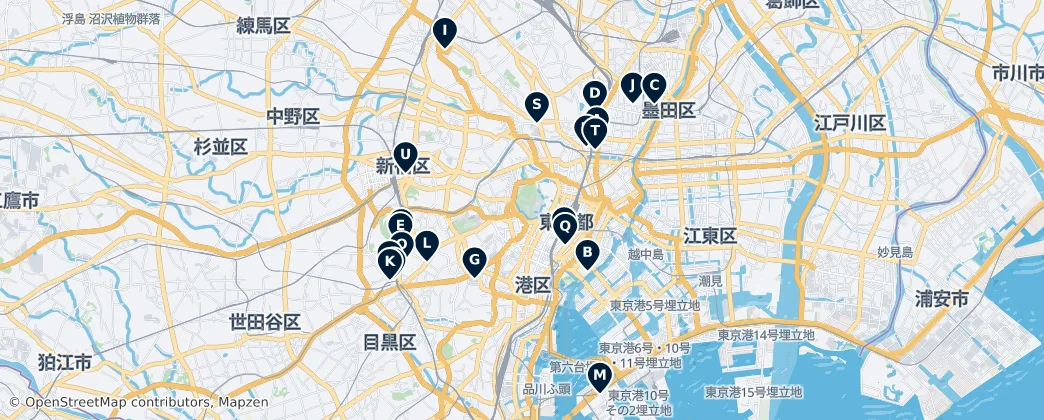 Map of Tokyo