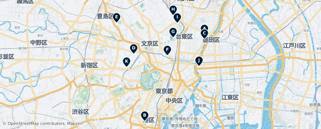 Map of Tokyo