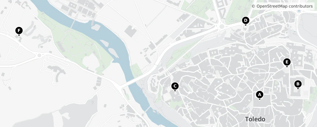 Map of Tolède