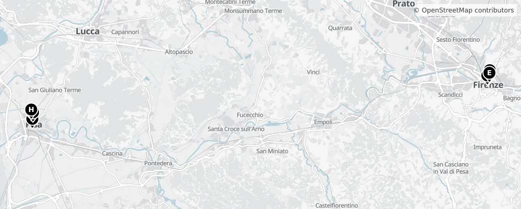 Map of Toscane