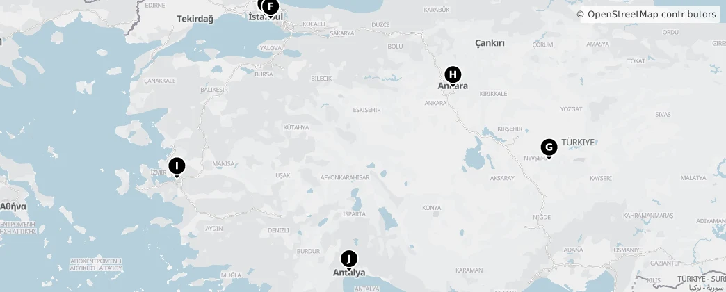 Map of Turquie