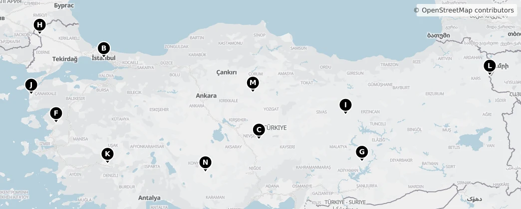 Map of Turquie
