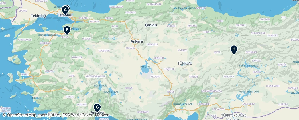 Map of Turquie