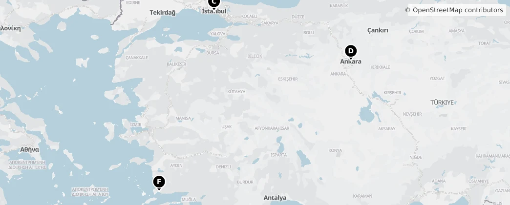 Map of Turquie