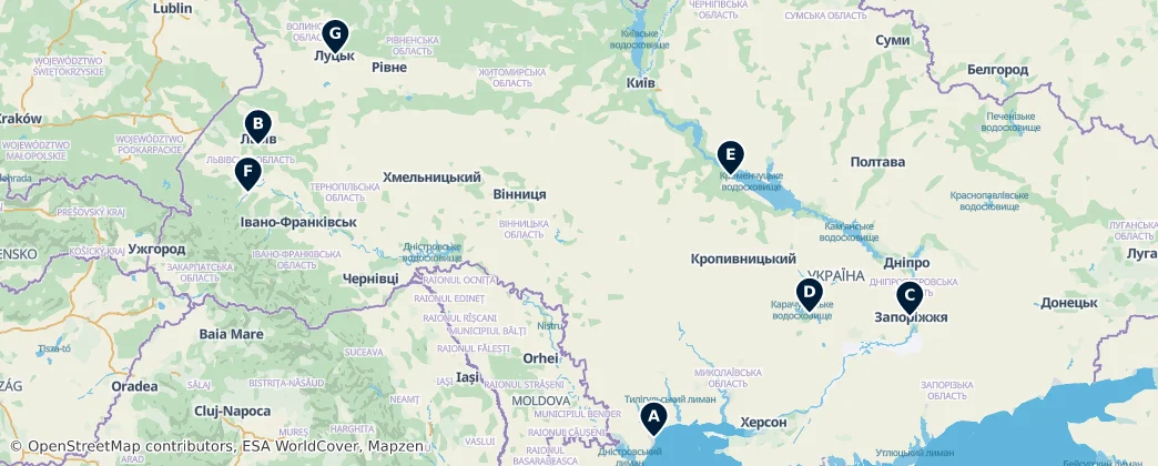 Map of Ukraine