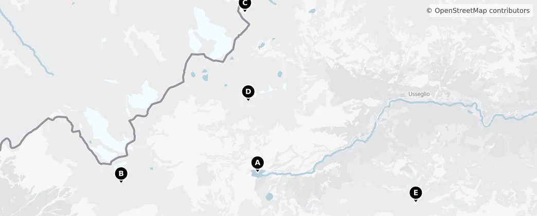 Map of Ussel