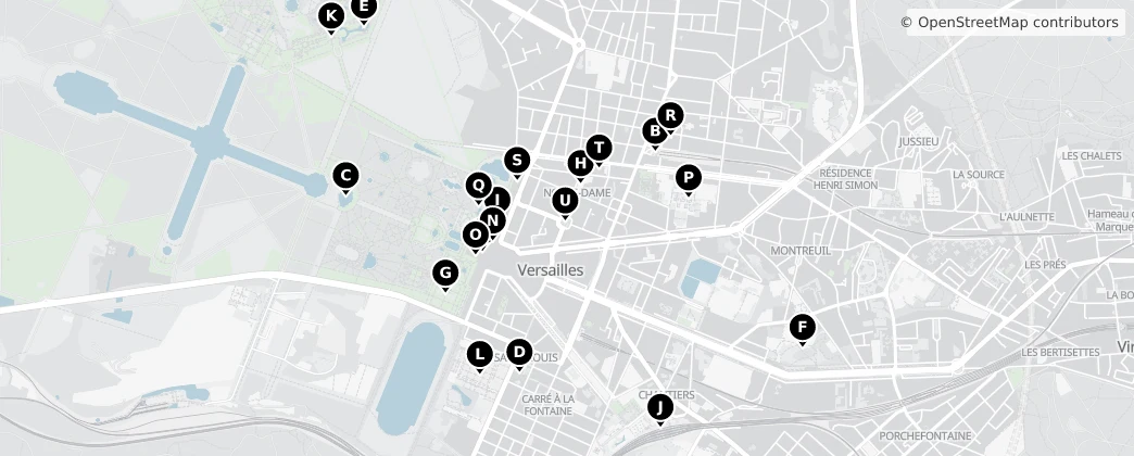 Map of Versailles
