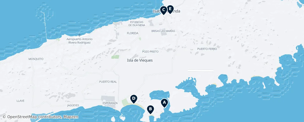 Map of Vieques