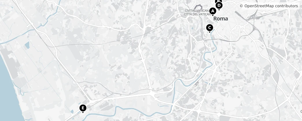 Map of Ville métropolitaine de Rome Capitale