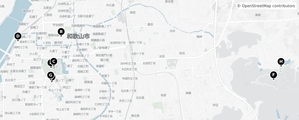 Map of Wakayama