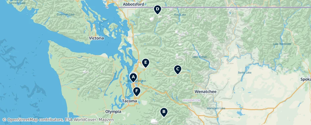 Map of Washington