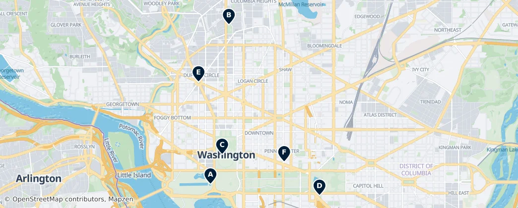 Map of Washington